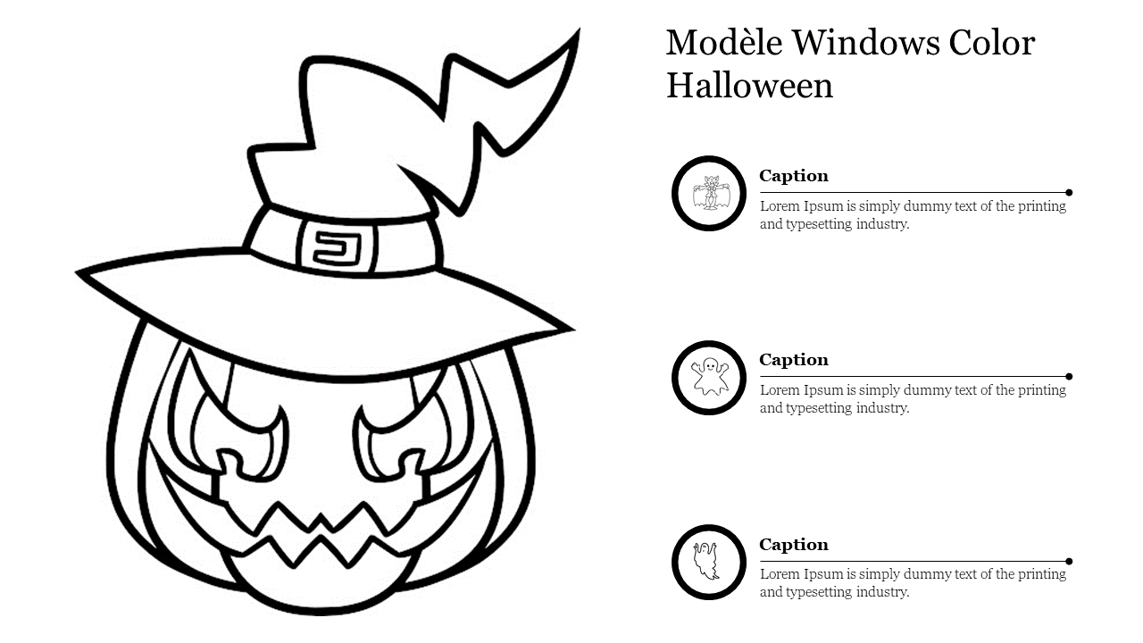 Modèle Windows Color Halloween